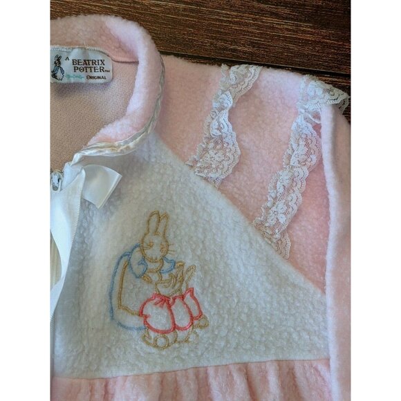 Beatrix Potter Peter Rabbit Sleeper Footed Pajamas Toddler 1980s Vintage 3X - Picture 1 of 7